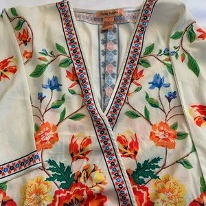 Floral print blouse, size small